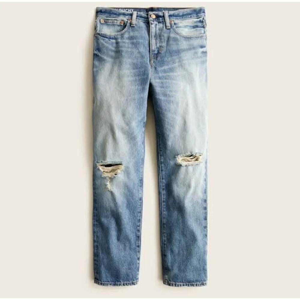 J CREW Slouchy Boyfriend Jean in Southern Sky Wash 26 - Picture 1 of 9